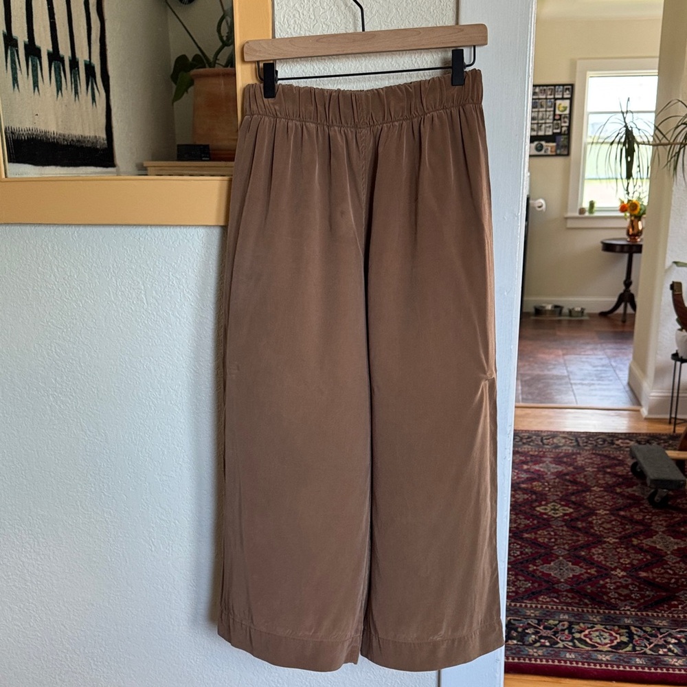 Elizabeth Suzann Florence Pants 100% Silk size L-S *AS IS, read description*